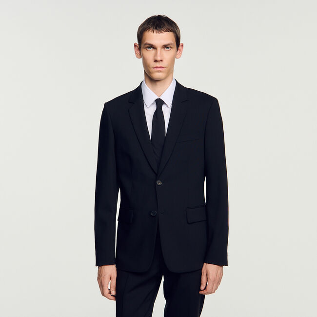 Virgin wool suit jacket - Men | Sandro Paris