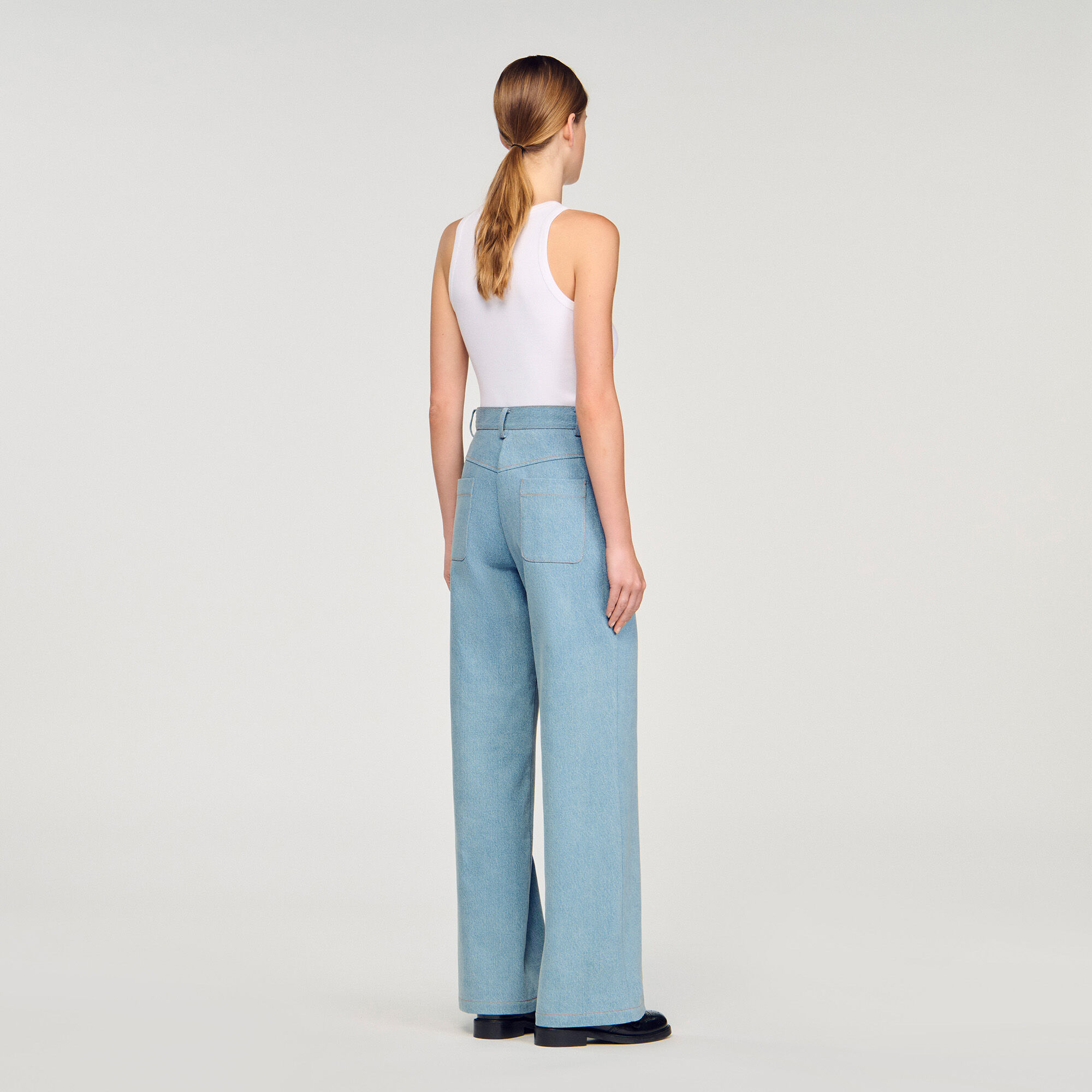 Faded high-rise wide-leg jeans Faded high-rise wide-leg jeans