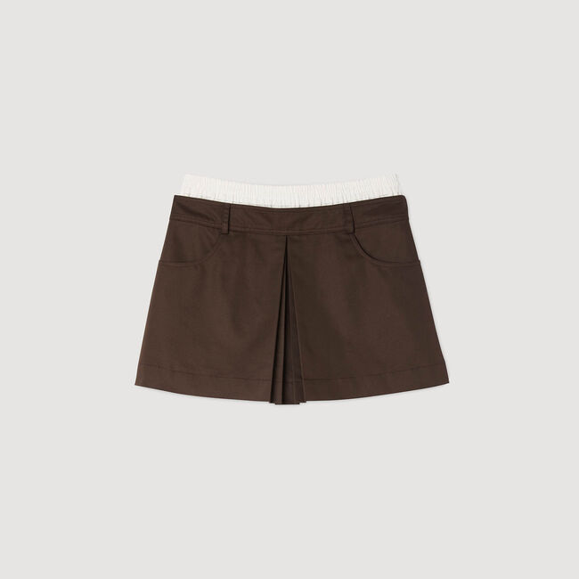 Pleated skort