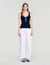 Contrast button vest top