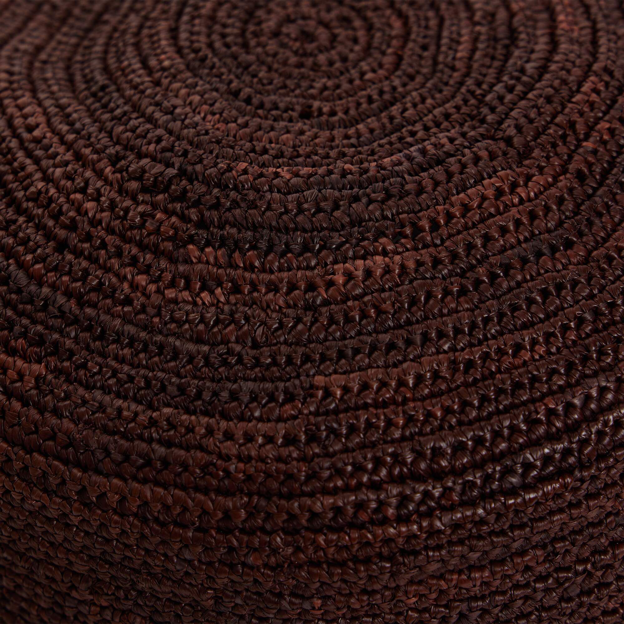 Crochet raffia bucket hat