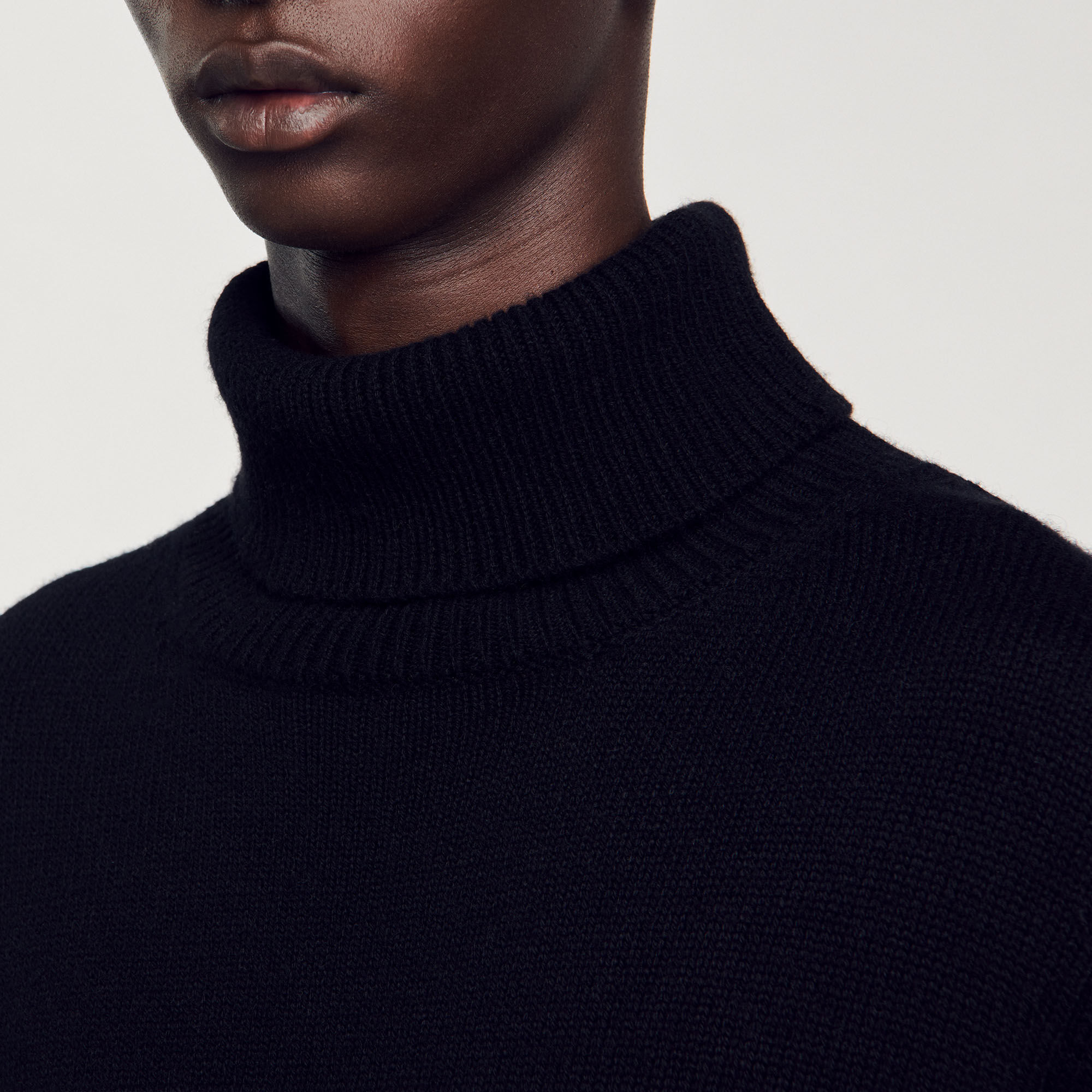 Wool and cashmere turtleneck jumper