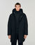 Hooded parka with zip