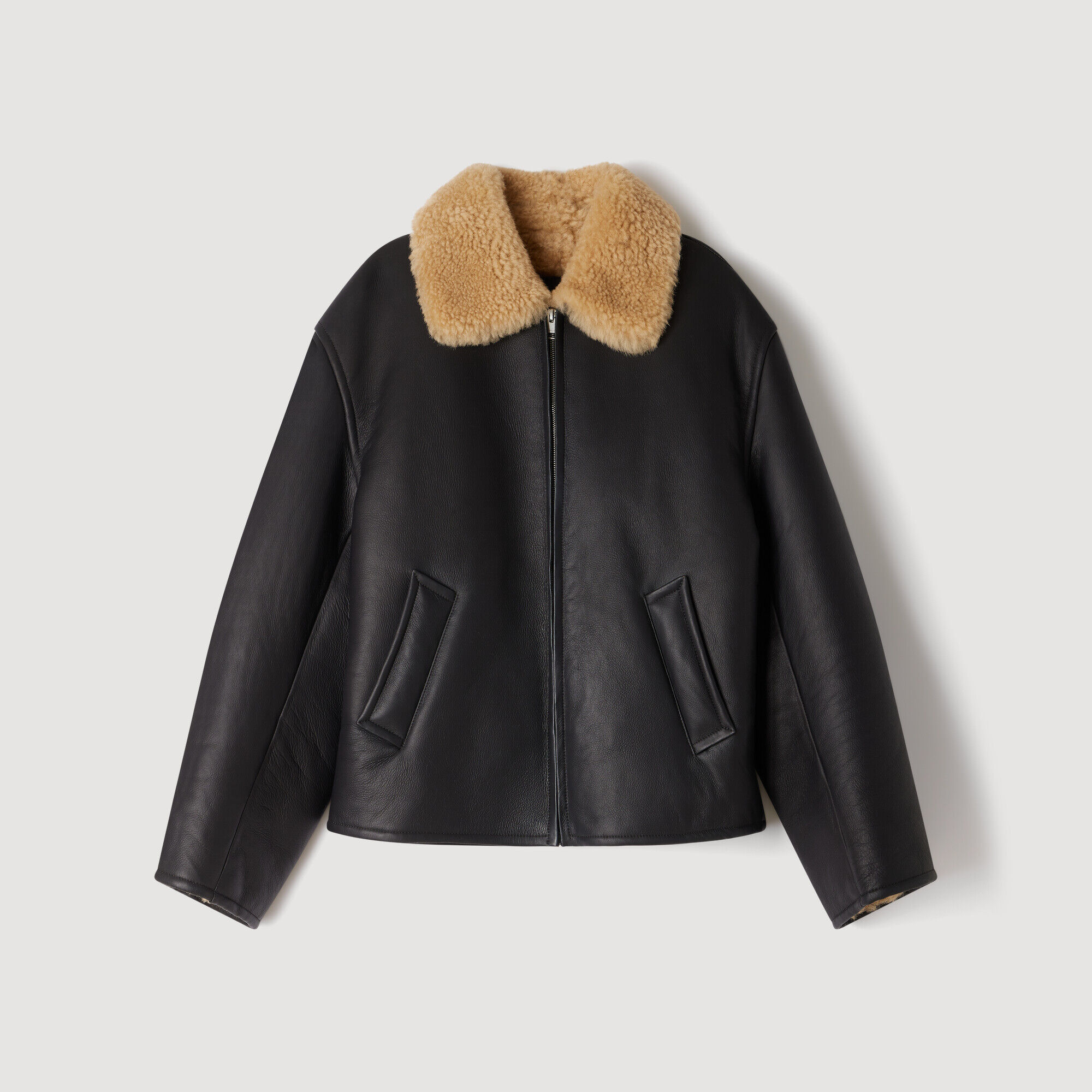 Shearling jacket - Men | Sandro Paris