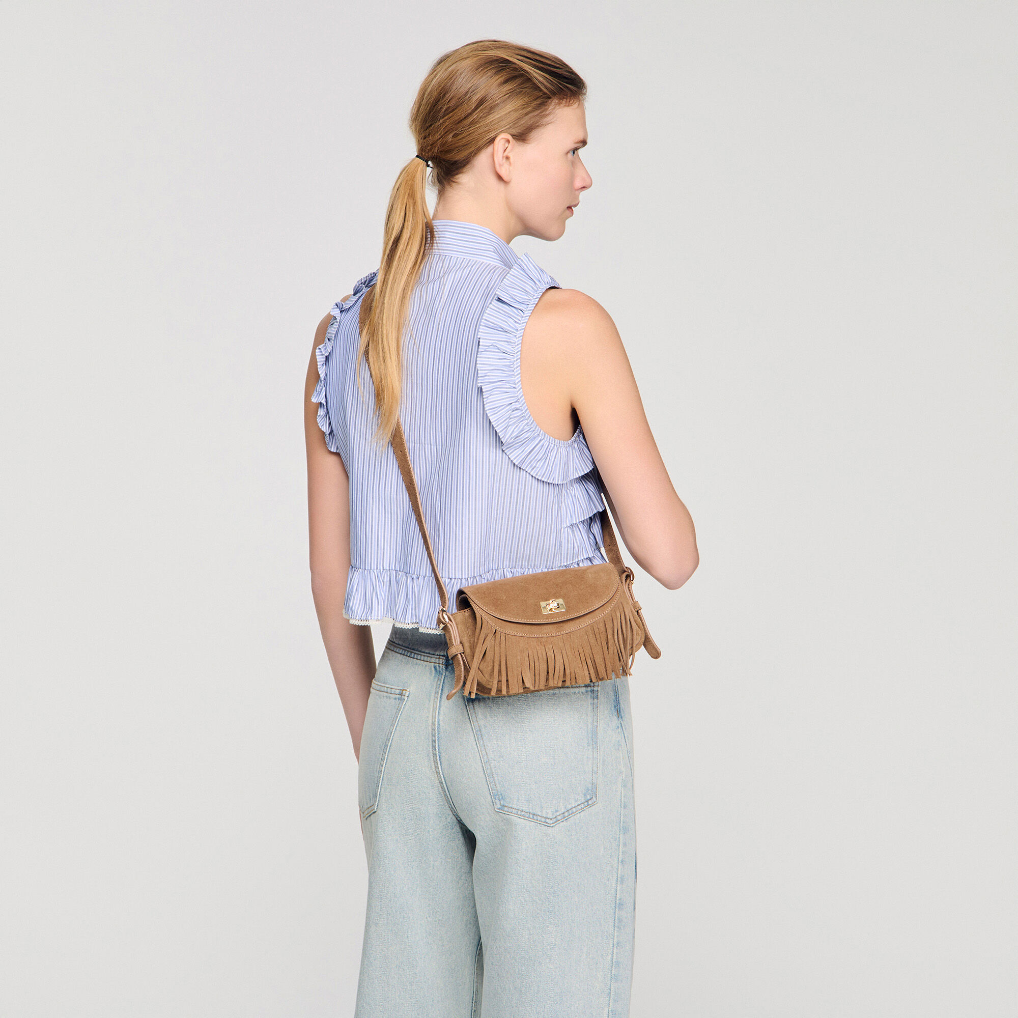 Mini Mambo suede bag