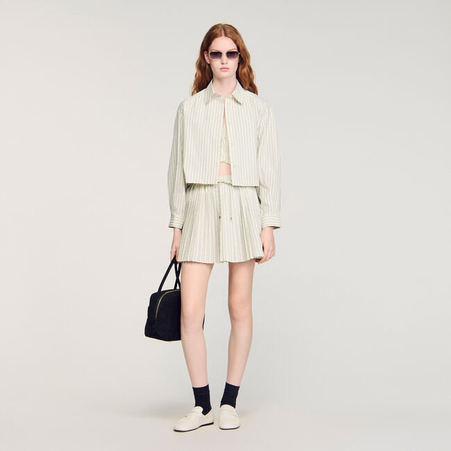 Striped rhinestone shirt