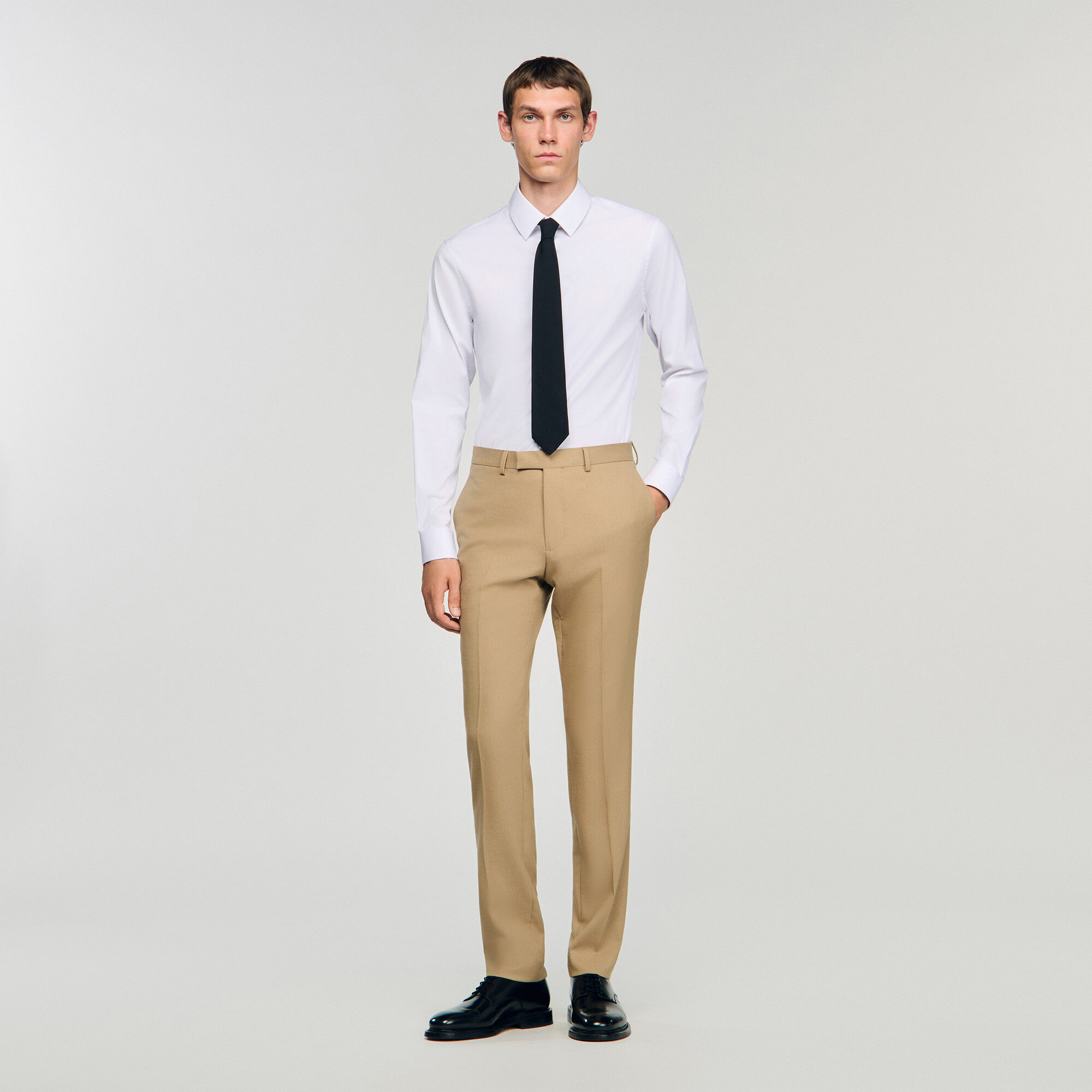 Wool suit trousers