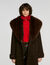 Coat with shearling collar - Women | Sandro Paris