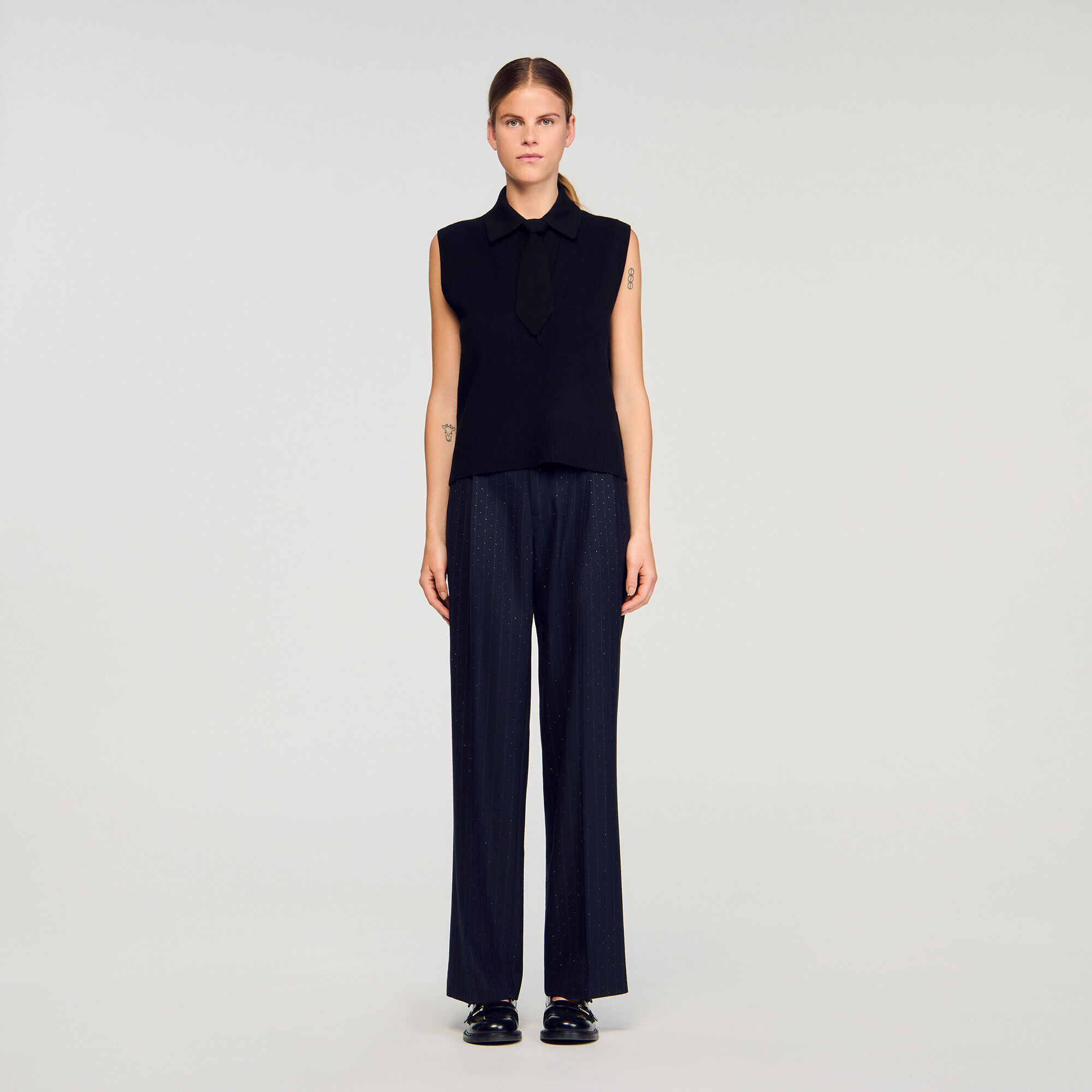 Tie-neck jumper Tie-neck jumper