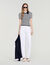 Striped polo-style jumper