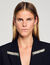 Jacket with rhinestone collar