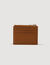 Grained leather zip card holder Grained leather zip card holder