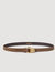 Suede leather belt