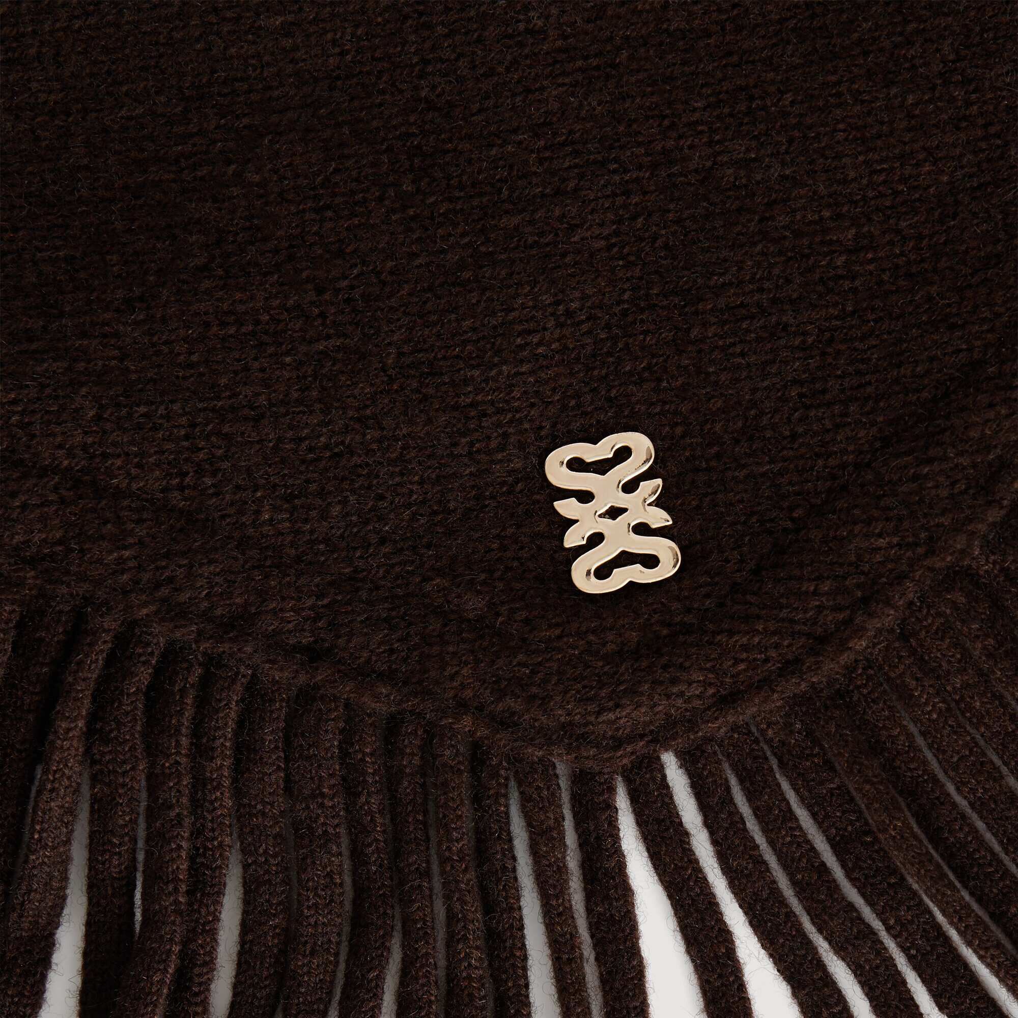 Fringed wool triangle scarf - Women | Sandro Paris