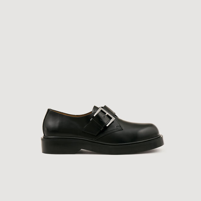 Glazed leather derbies Glazed leather derbies