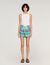 Short floral print shorts