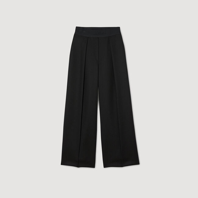 Wide-leg elastic waist trousers Wide-leg elastic waist trousers