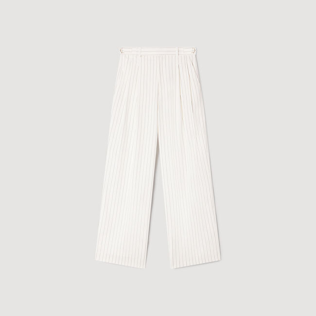 Striped suit trousers