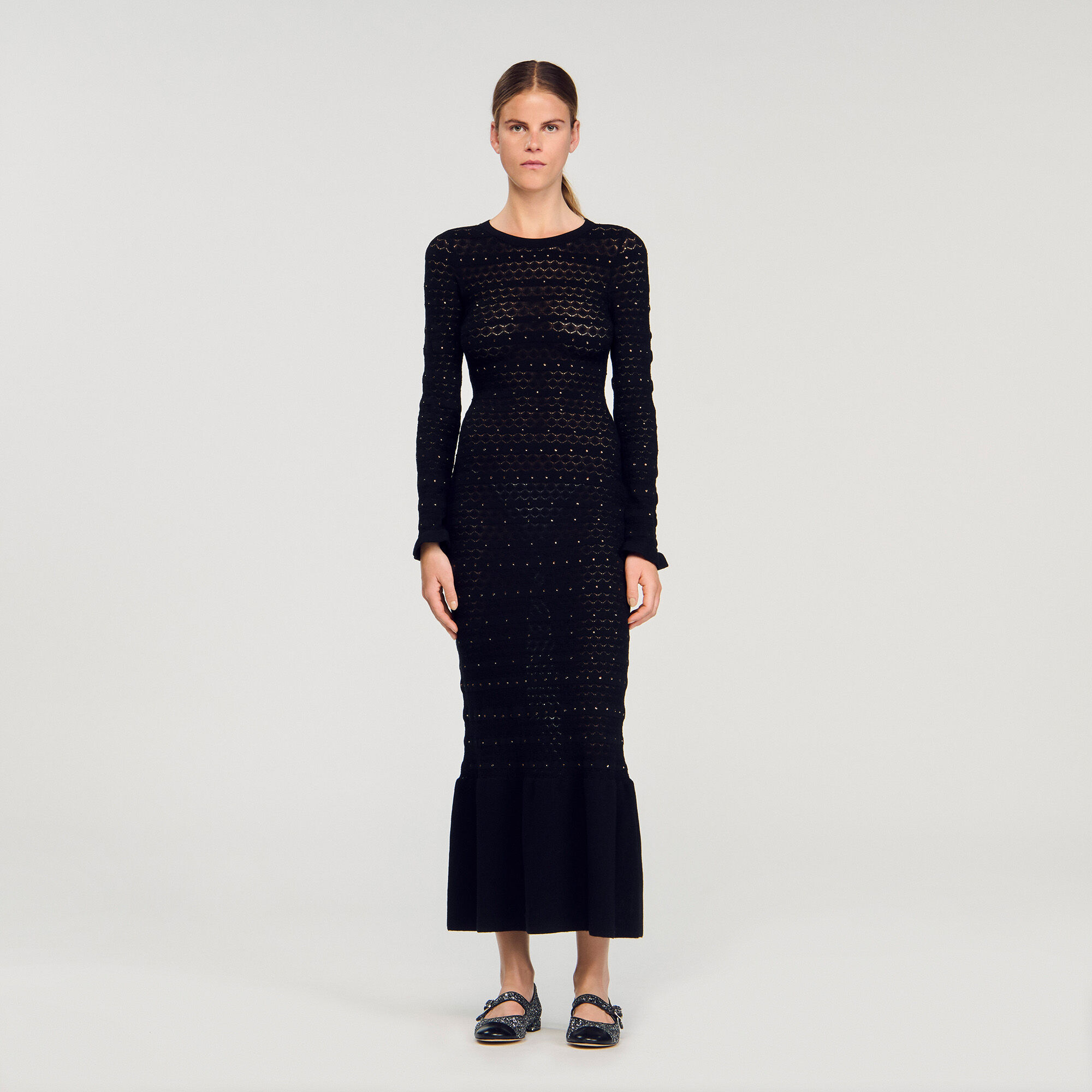 Rhinestone knit maxi dress Rhinestone knit maxi dress