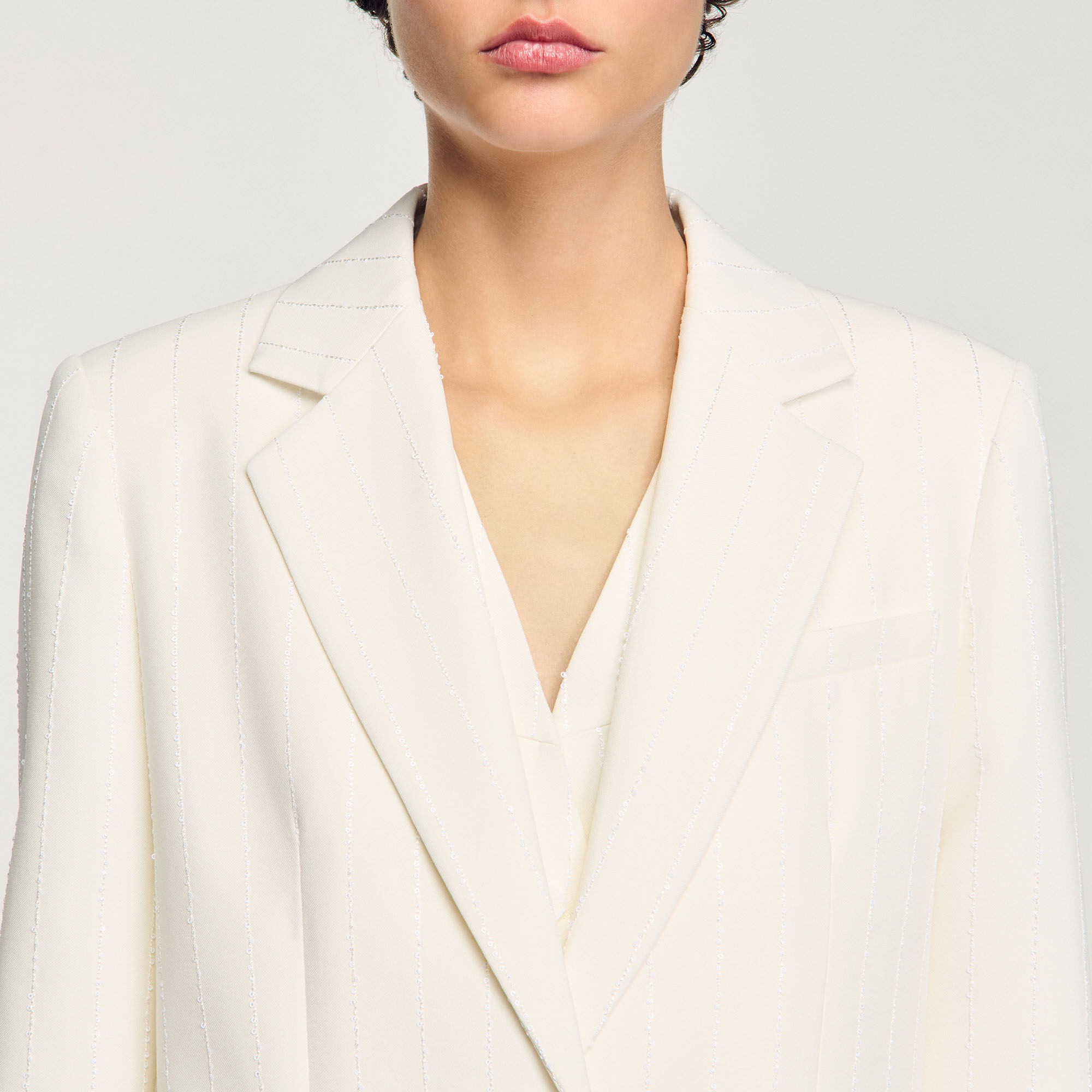 Sequinned suit jacket