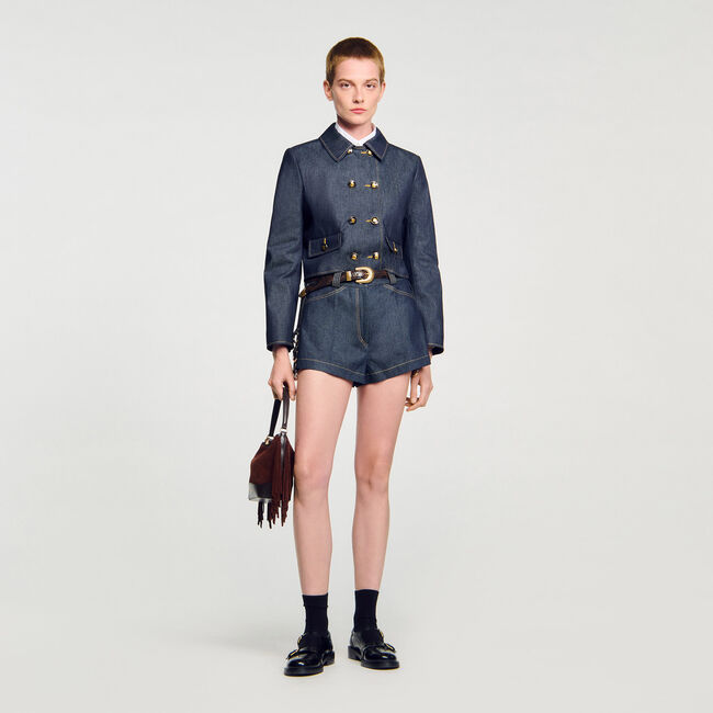 Denim shorts