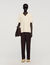 Stretch knit polo shirt