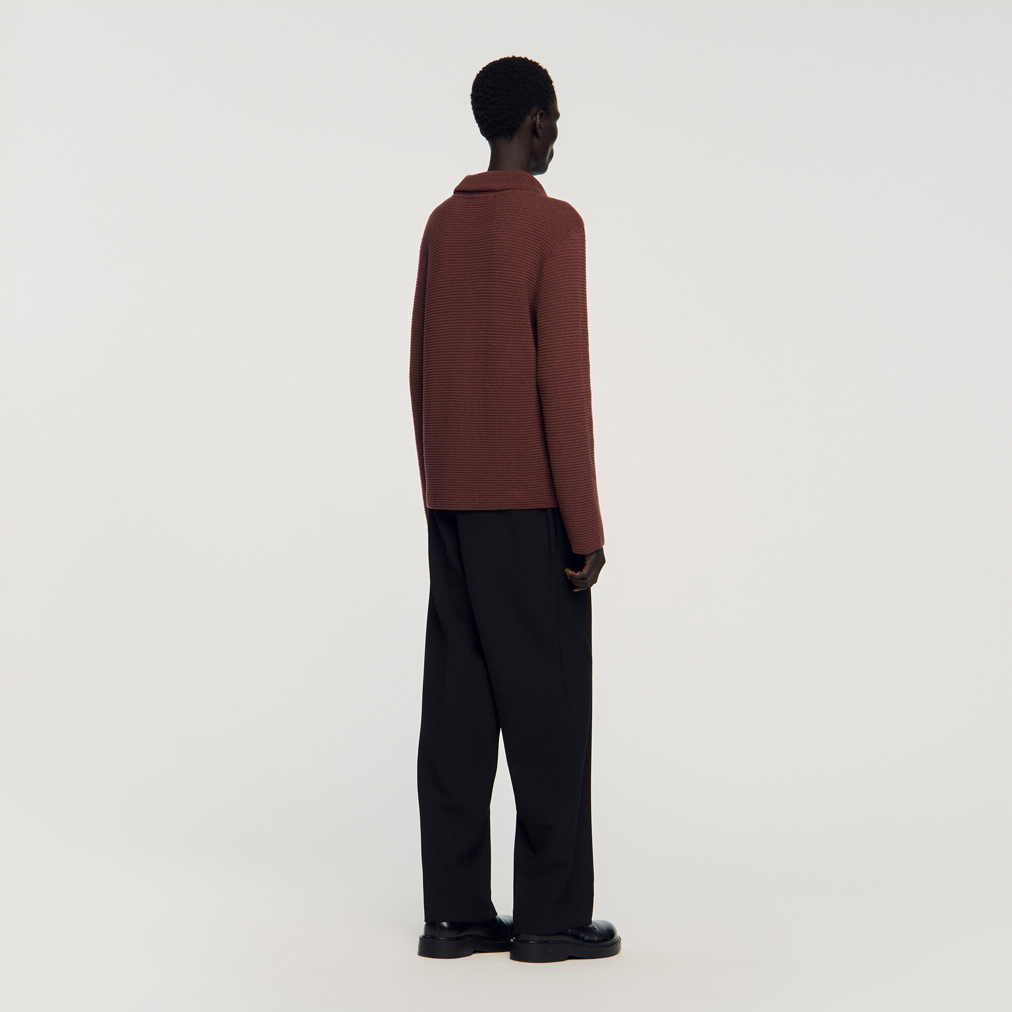 Waffle-knit shirt