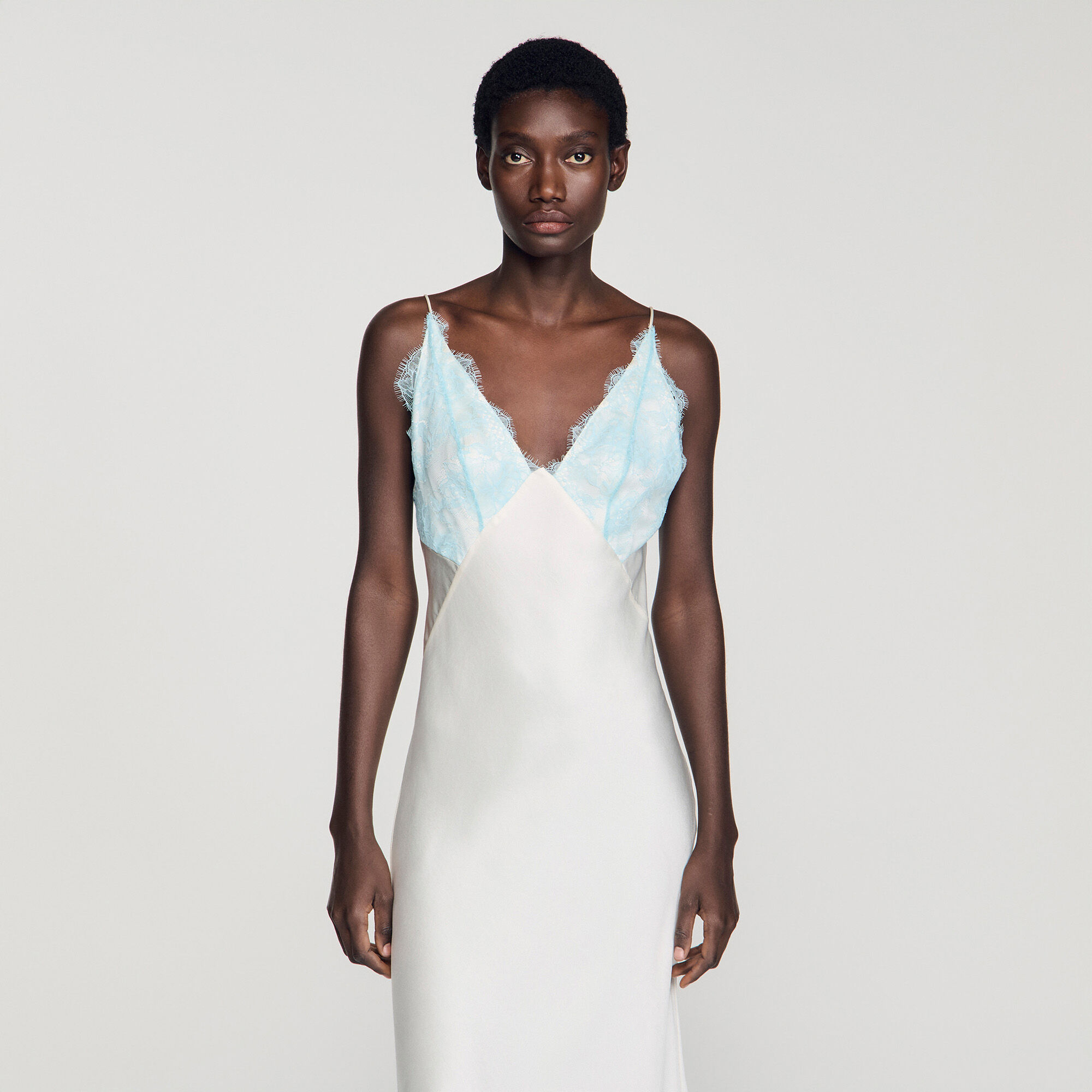 Lingerie-style maxi dress