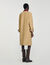 Trench coat with leather collar Trench coat with leather collar
