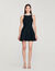 Short dress with pearl collar Short dress with pearl collar