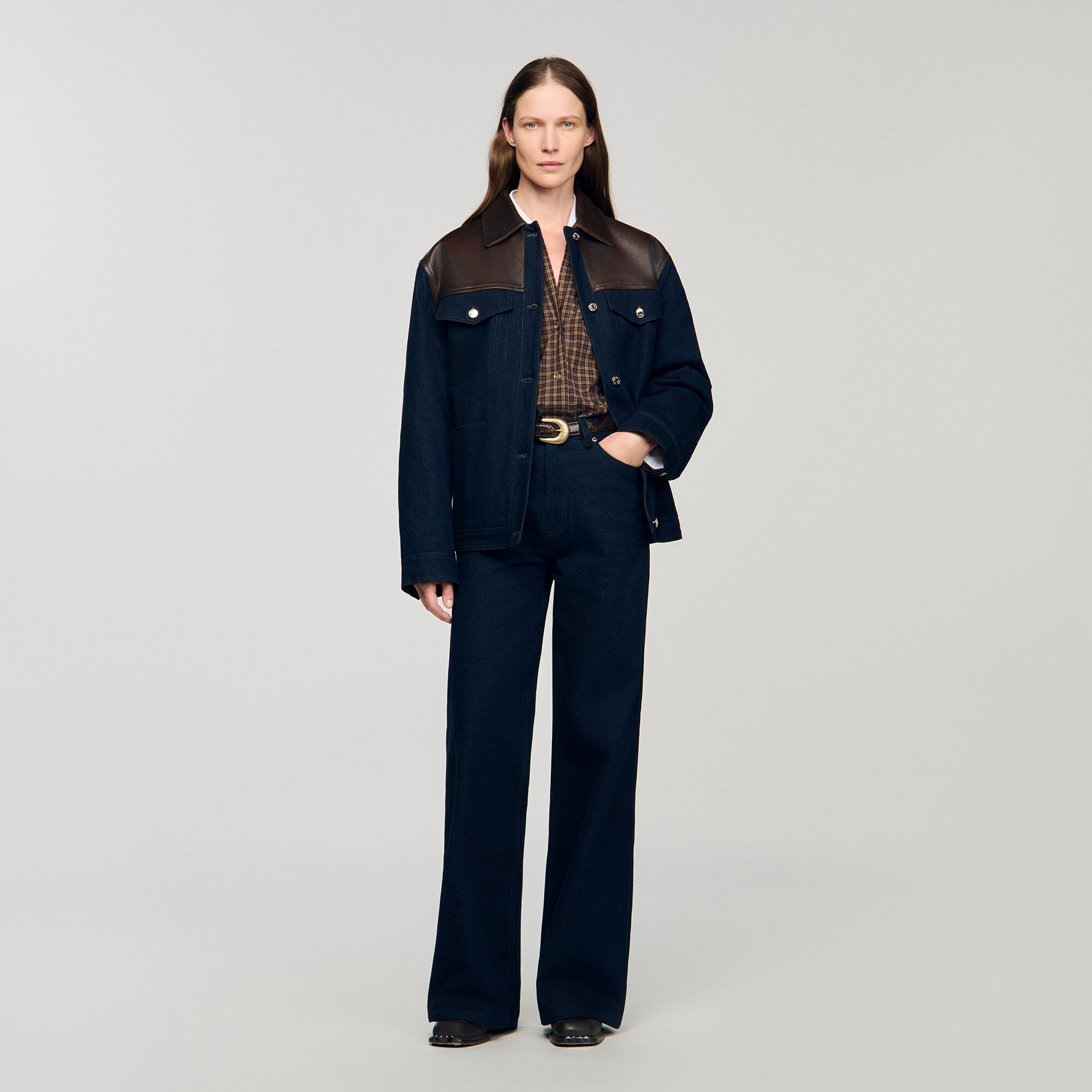 Wide-leg raw jeans Wide-leg raw jeans