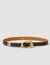 Python-effect leather belt Python-effect leather belt