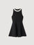 Short dress with pearl collar Short dress with pearl collar
