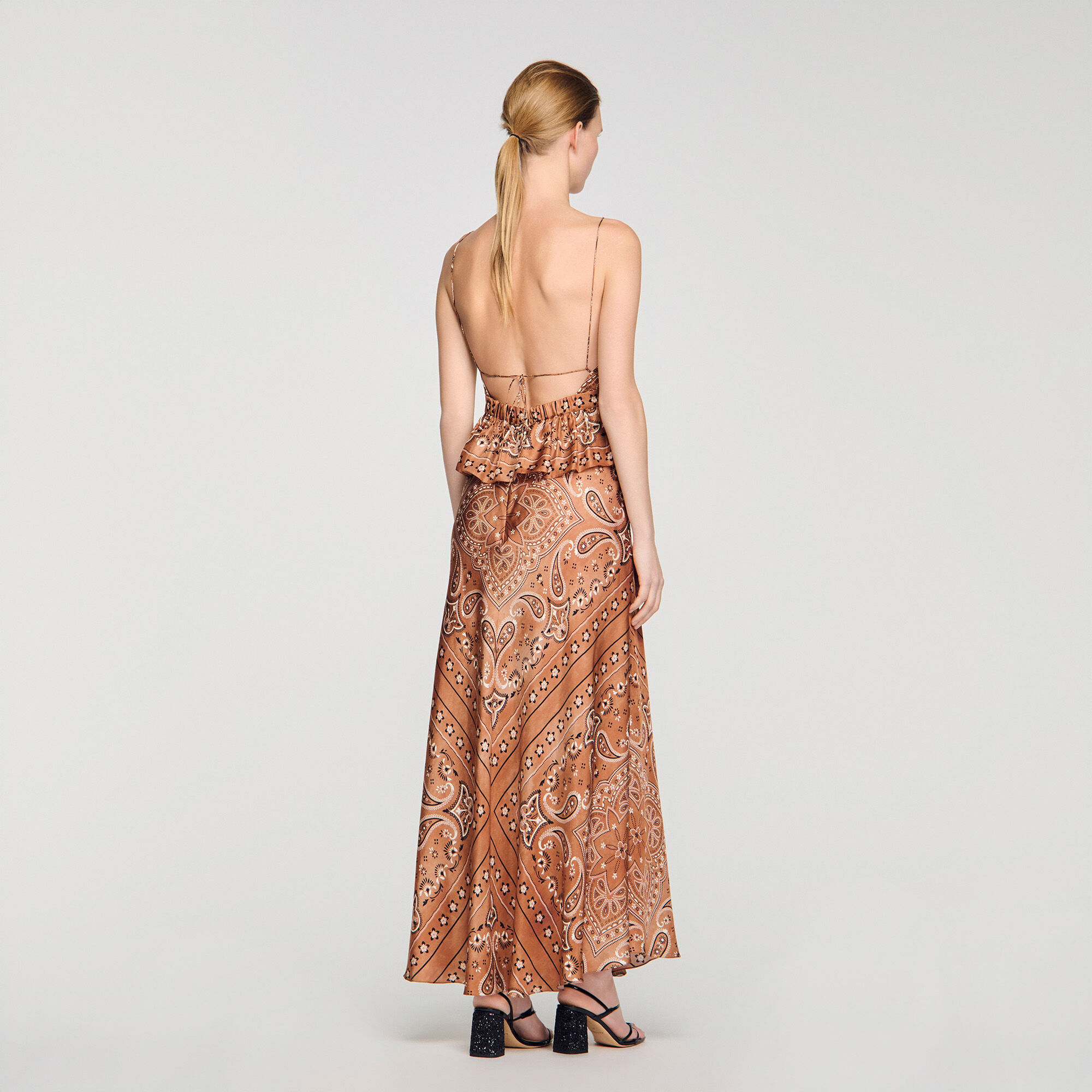 Bandana-print maxi dress