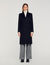 Long coat with satin lapels Long coat with satin lapels