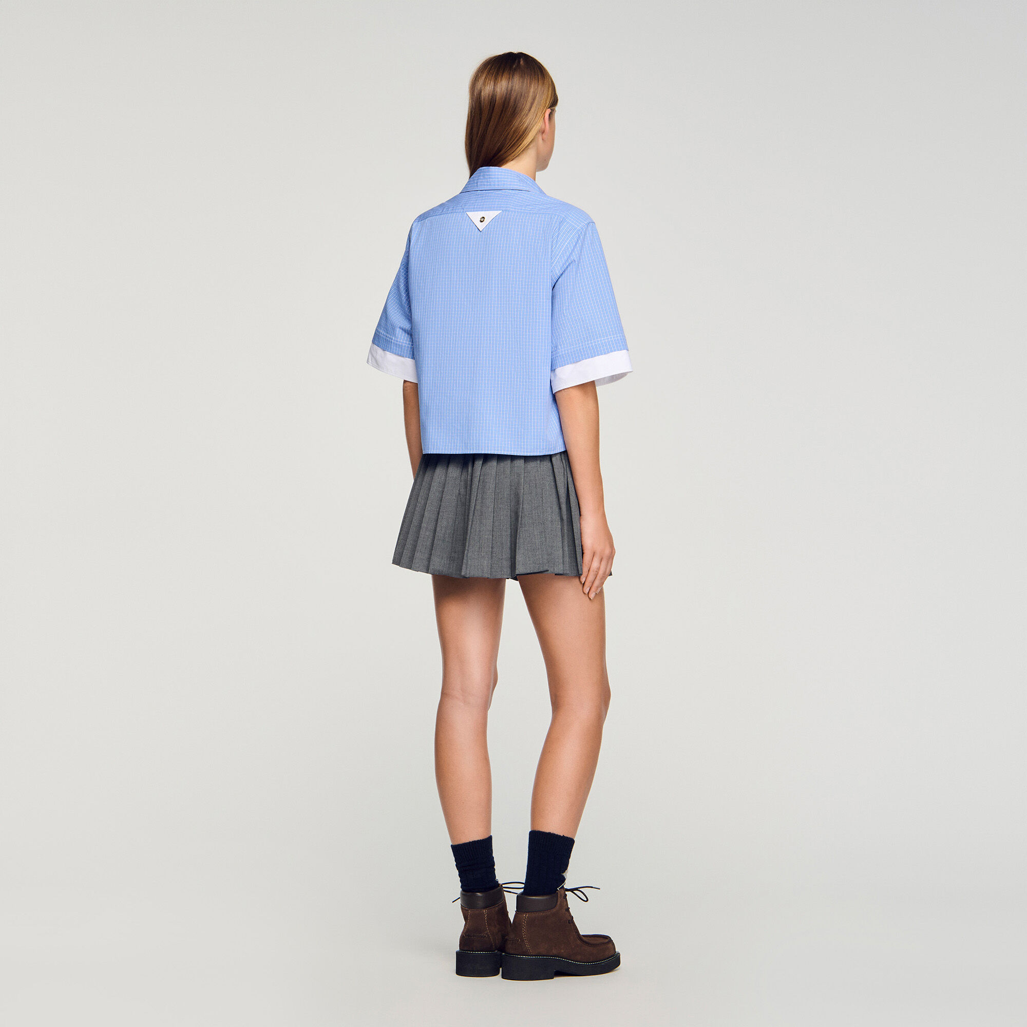 Oversized check shirt