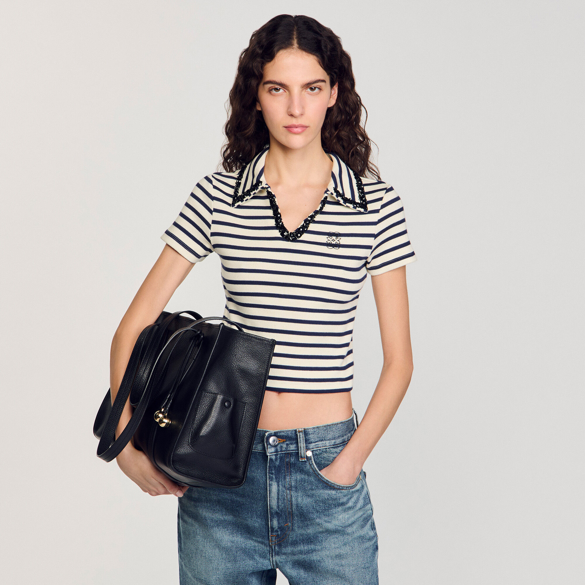 Soft leather shopping bag