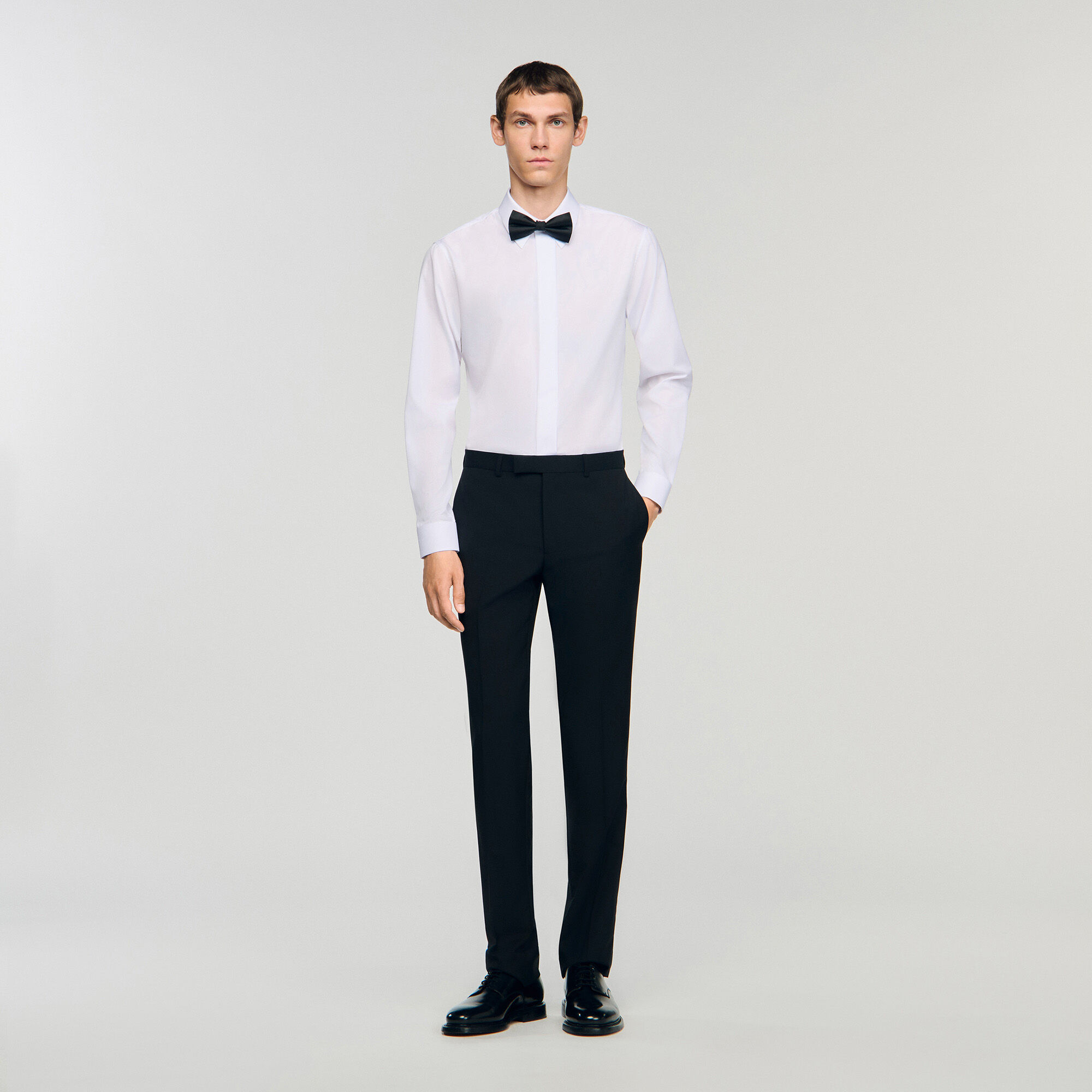 Satin detail trousers