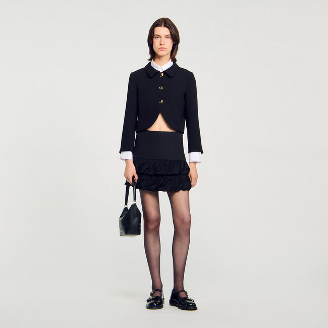 Short ruffled skirt