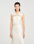 Satin maxi dress with rhinestones Satin maxi dress with rhinestones