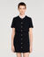 Short dress with detachable collar Short dress with detachable collar
