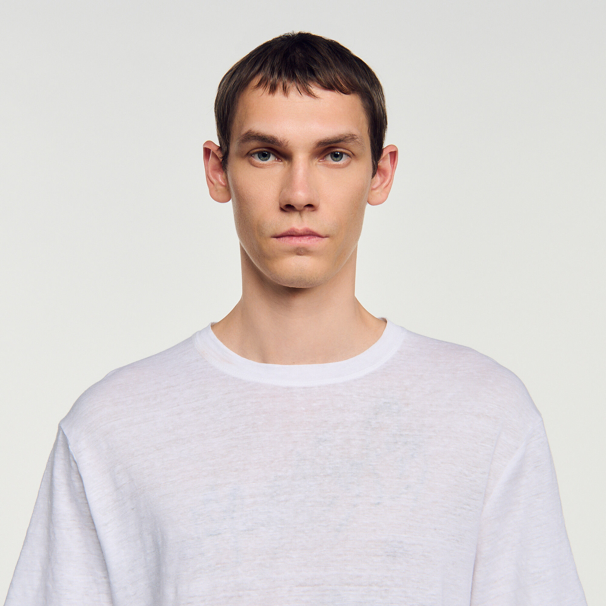 Certified linen T-shirt - Men | Sandro Paris