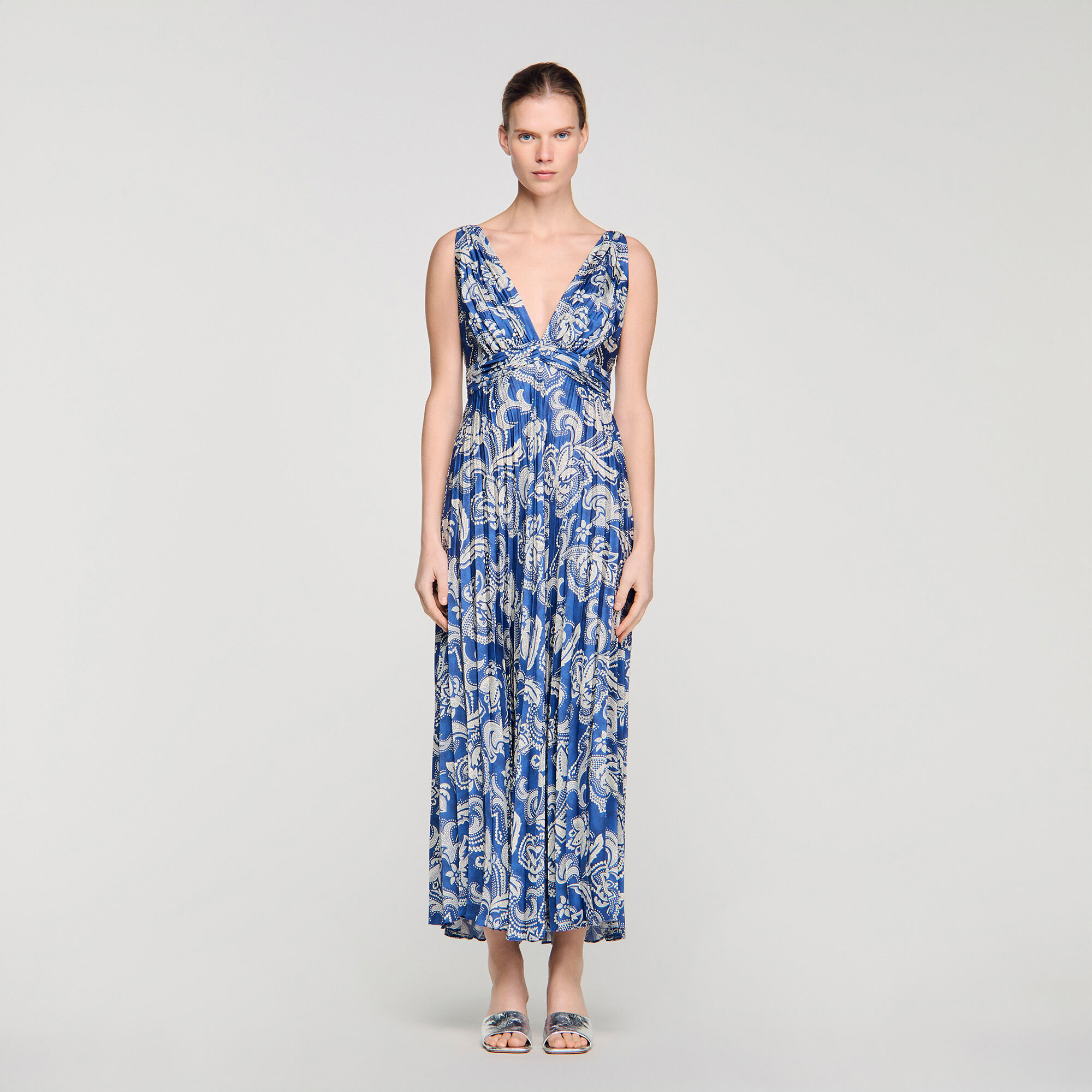 Floral print maxi dress
