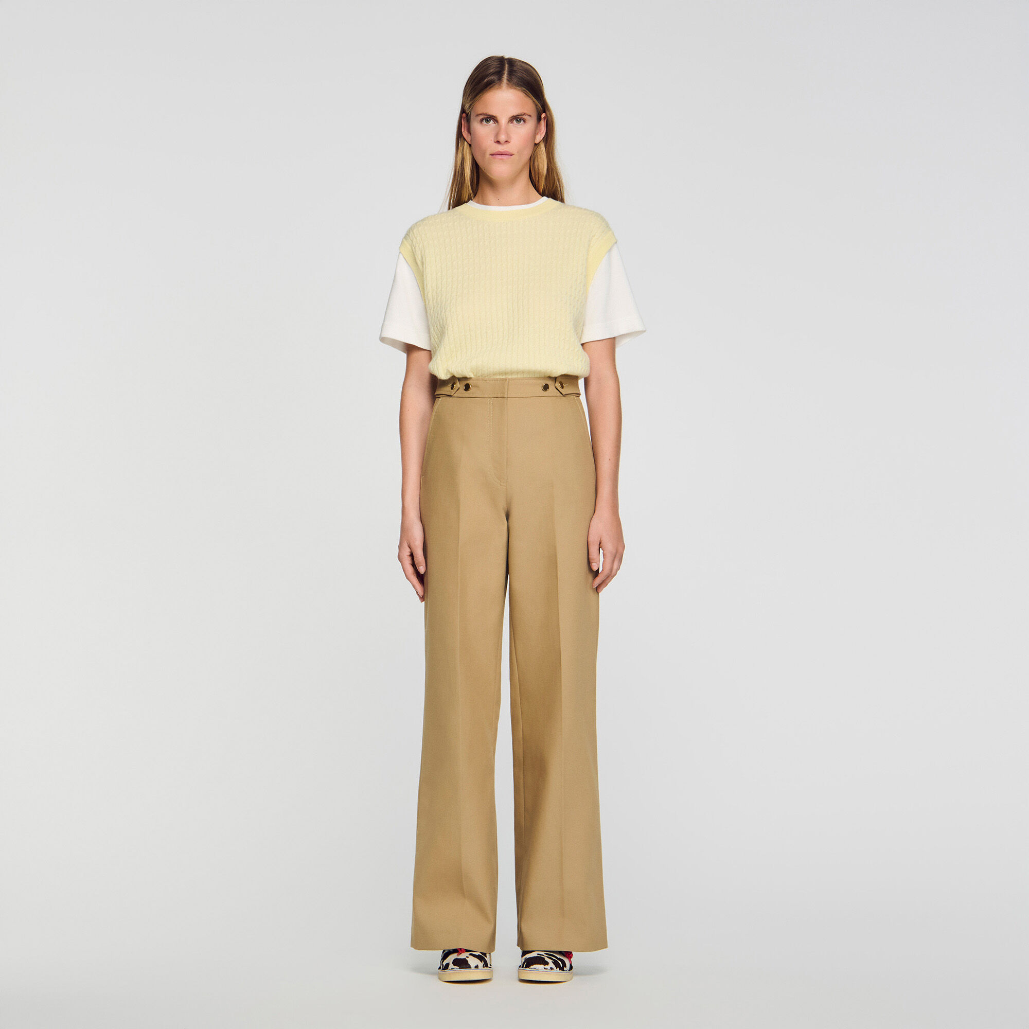 Cotton suit trousers