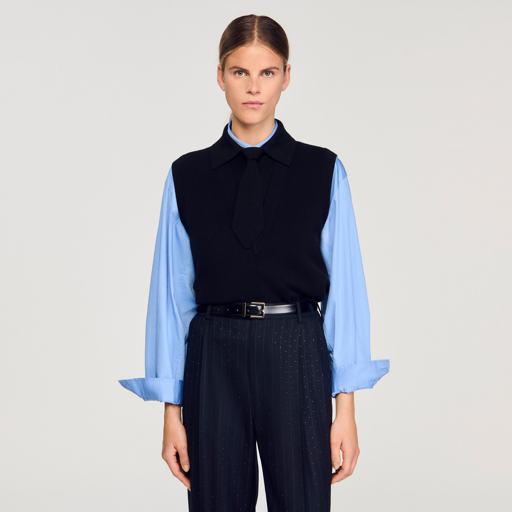 Tie-neck jumper Tie-neck jumper