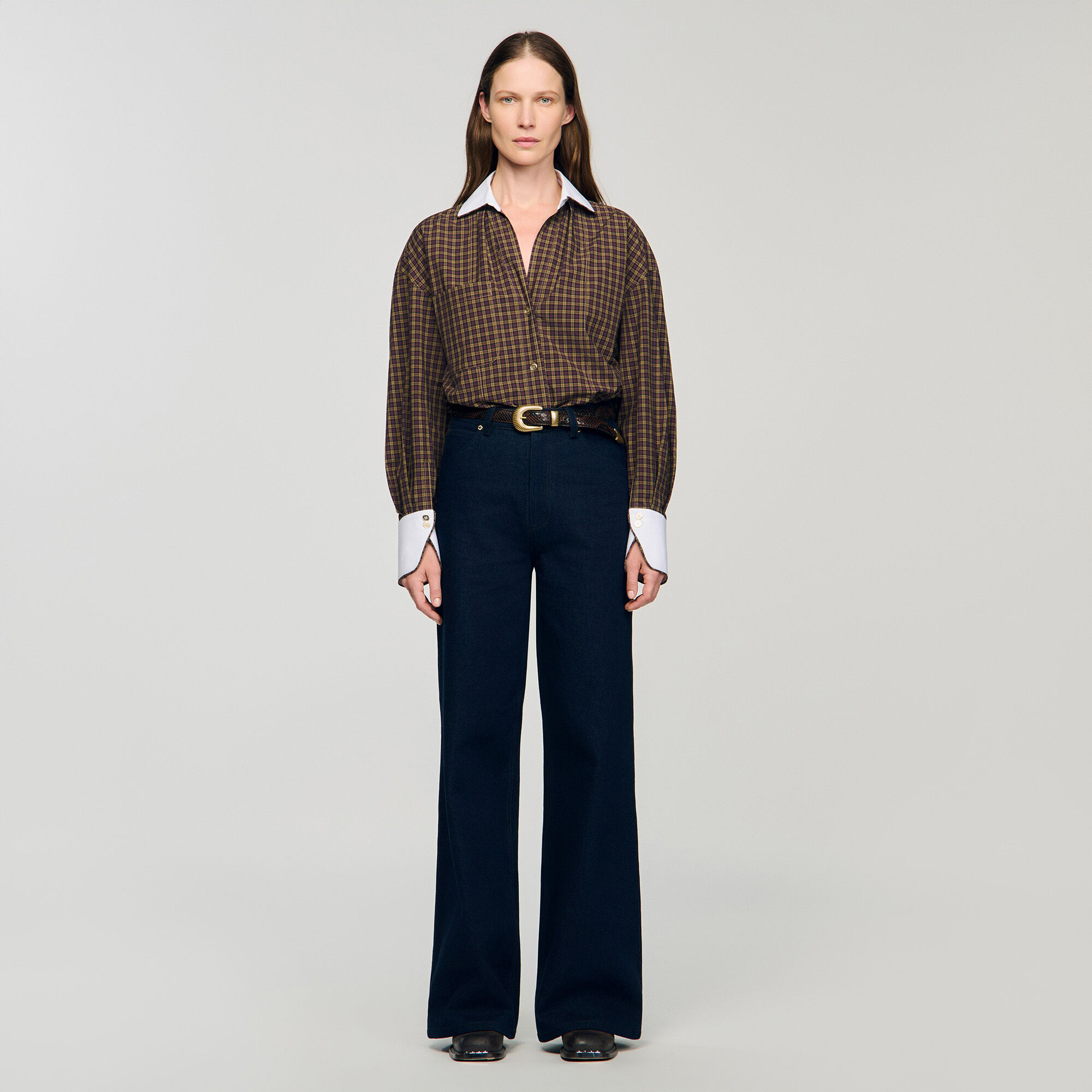 Wide-leg raw jeans Wide-leg raw jeans