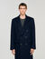 Double-breasted wool coat