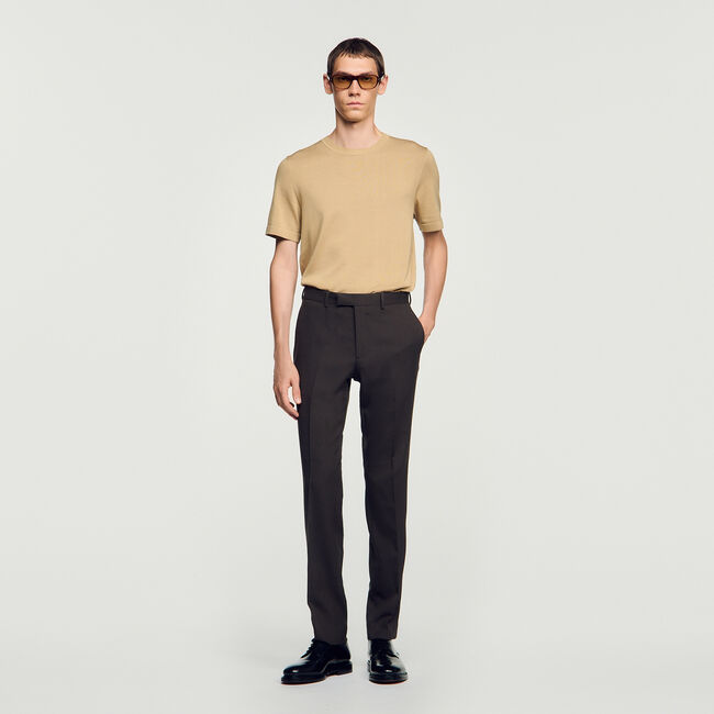 Wool suit trousers - Men | Sandro Paris