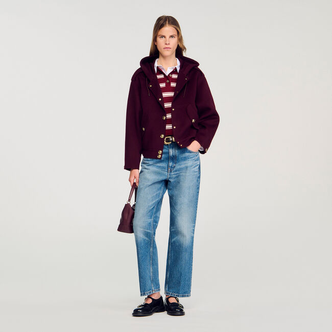 Double-faced wool coat
