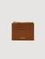 Grained leather zip card holder Grained leather zip card holder